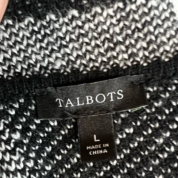 Talbots Oversized Plaid Blazer-look Cardigan
