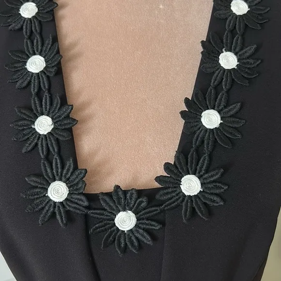 Taylor Black &amp; Ivory Color block Dress NWOT