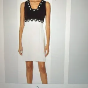 Taylor Black &amp; Ivory Color block Dress NWOT