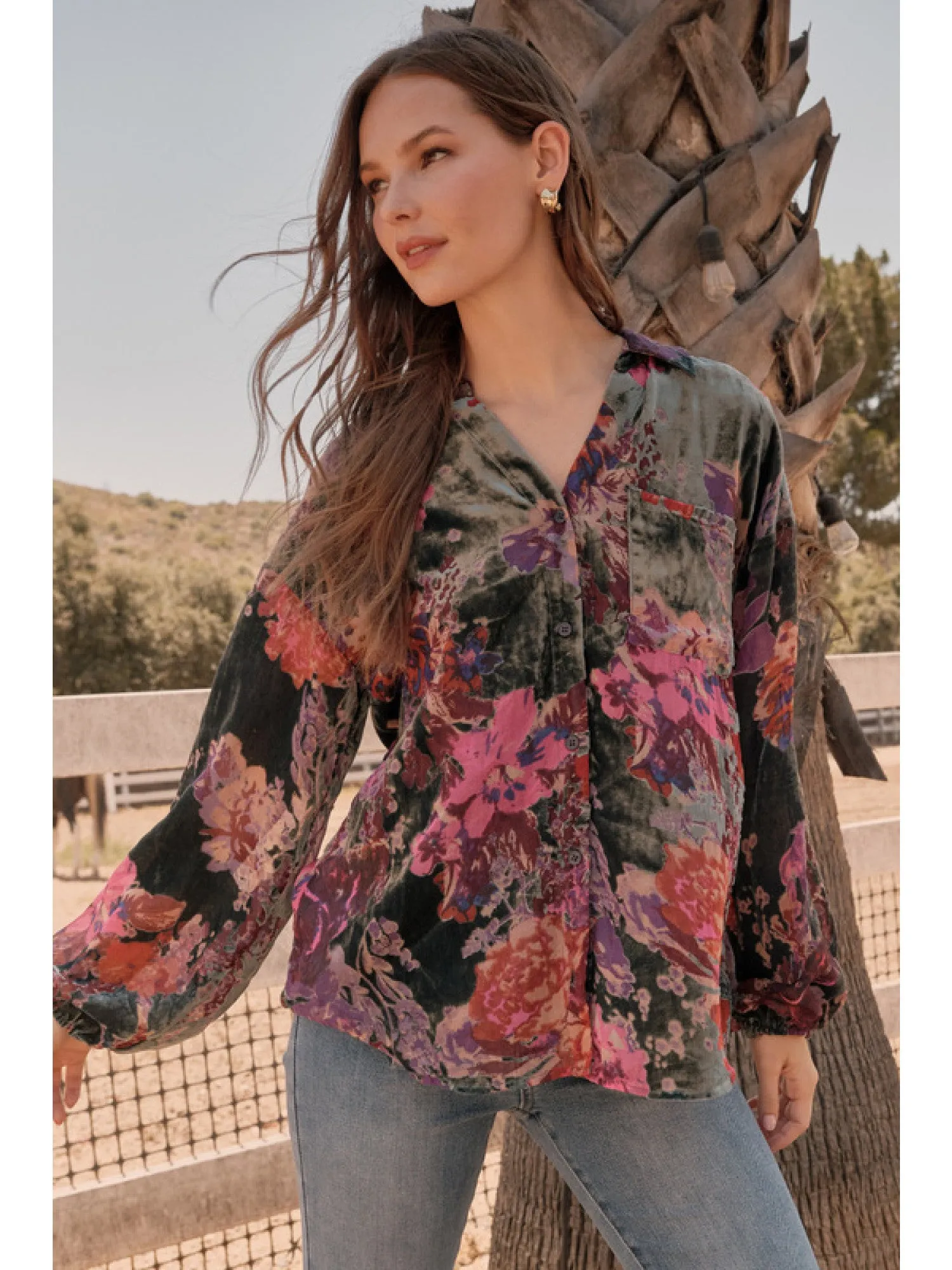 Taylor Flower Print Blouse