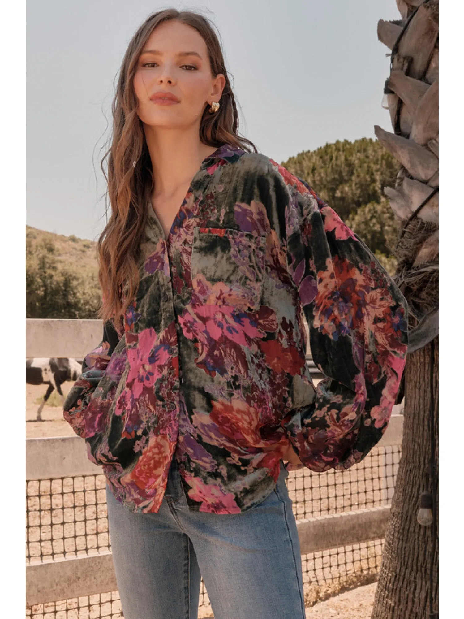 Taylor Flower Print Blouse