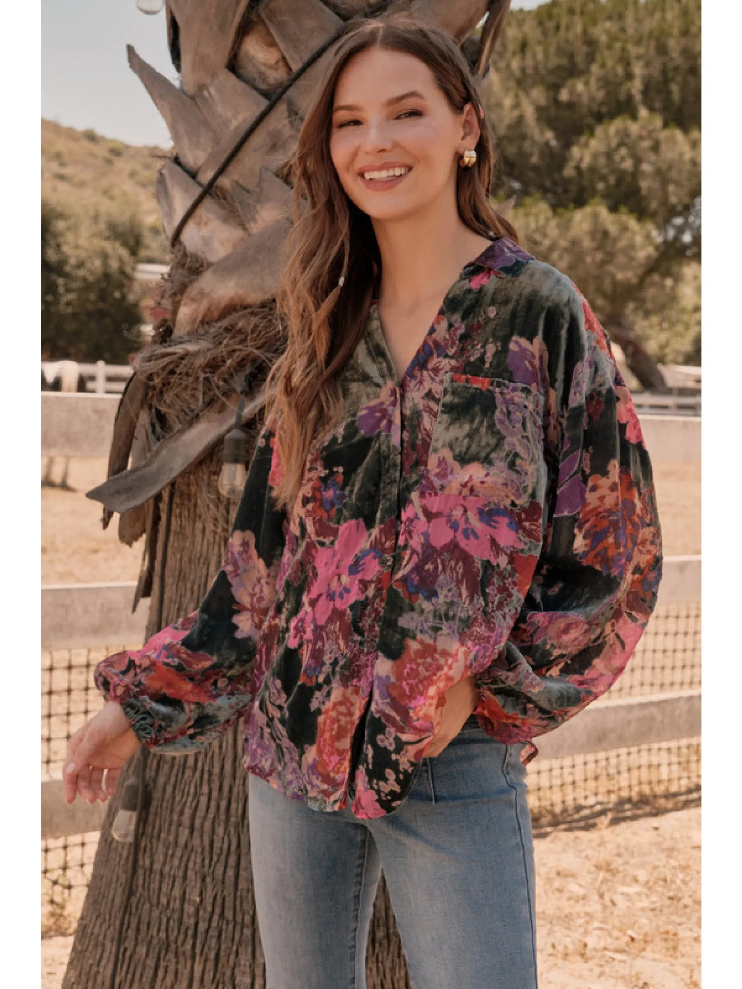 Taylor Flower Print Blouse