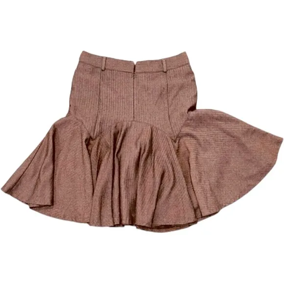 Ted Baker | Herringbone Drop-waist Pleated Skirt EUC