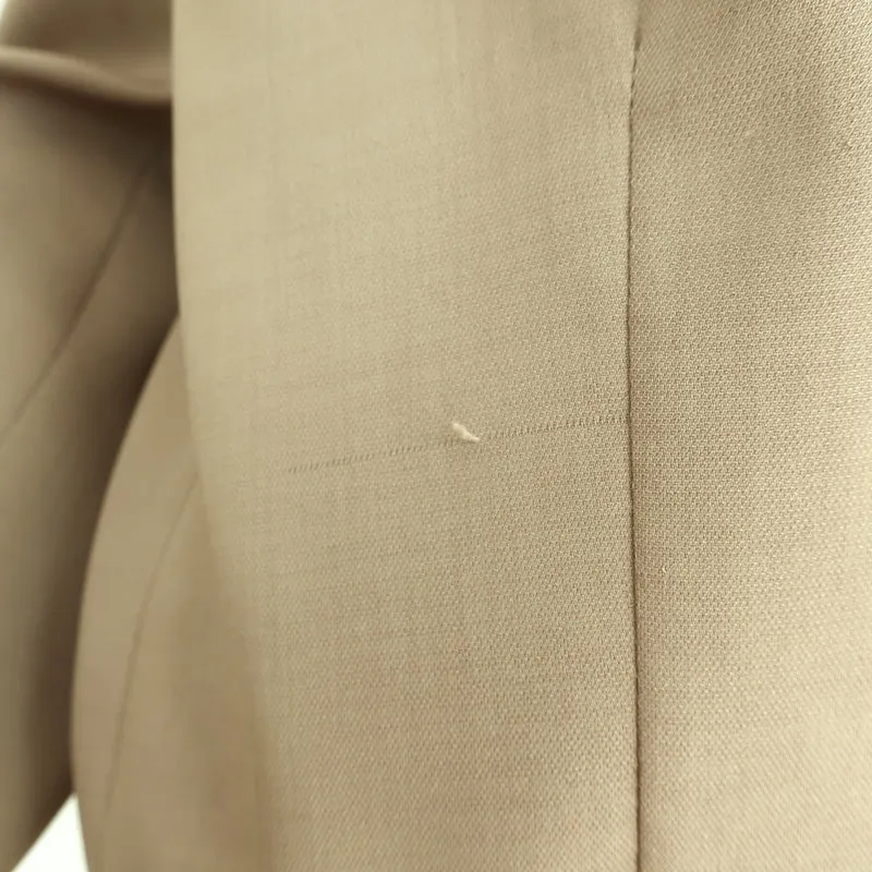 The Frankie Shop Oversized Blazer Beige Stretch Suiting Size Extra Small/Small