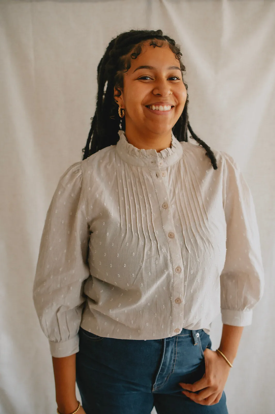 The Lisana Shirt - Chalk - PLUS