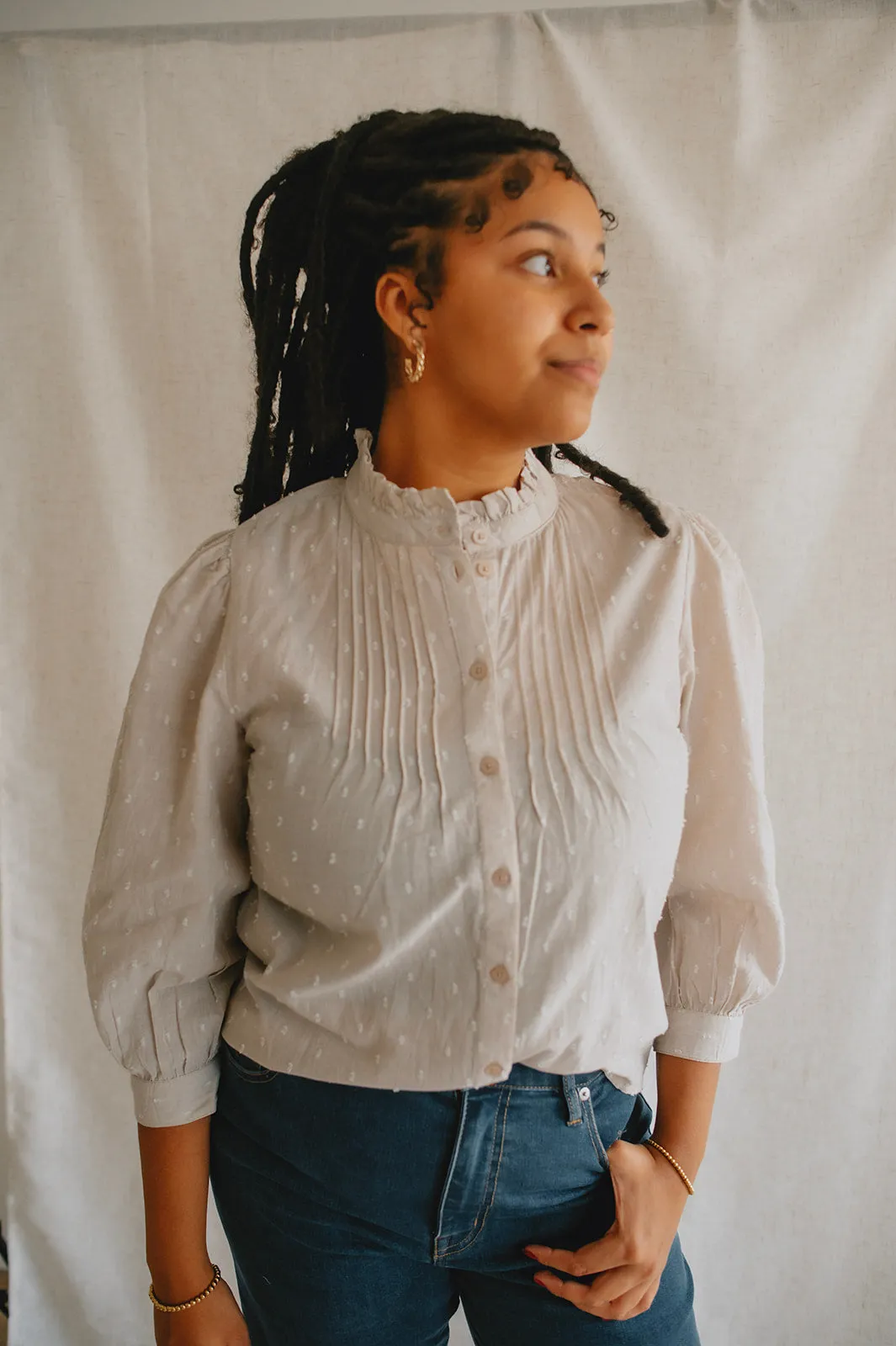 The Lisana Shirt - Chalk - PLUS