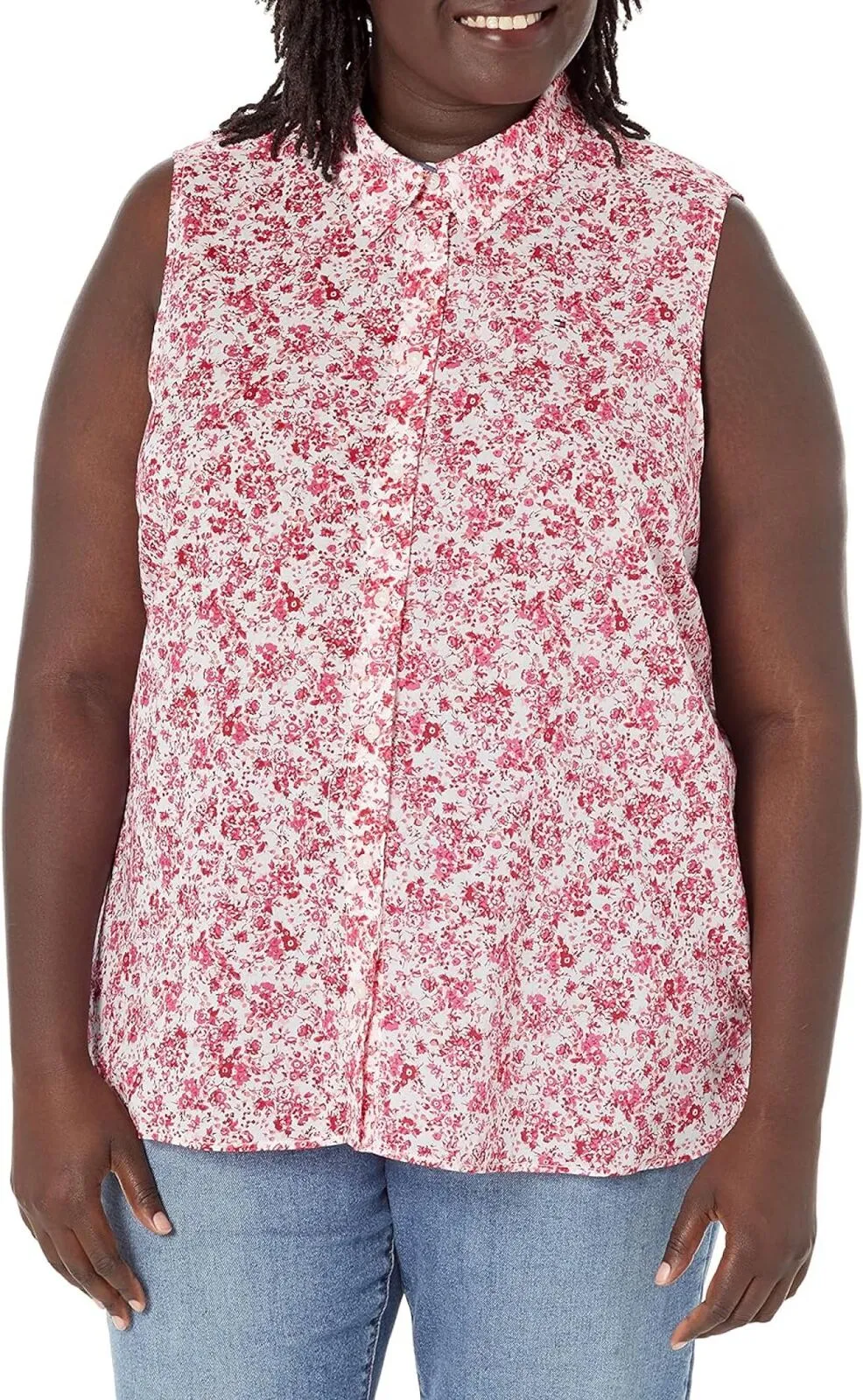 Tommy Hilfiger Women's Sportswear Button Down Shirt W2DMP532