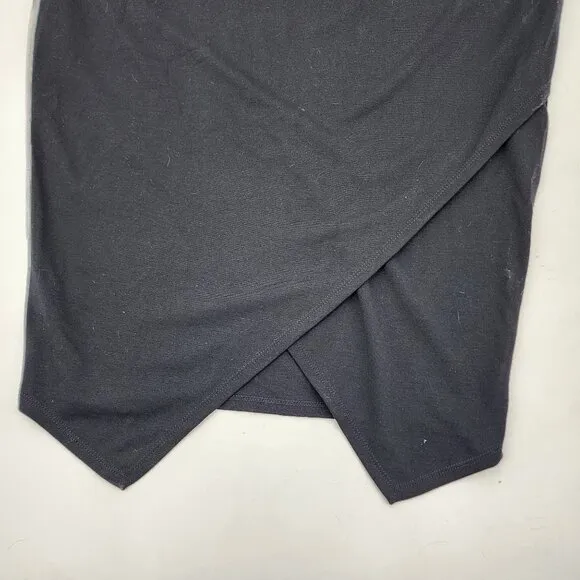 Torrid 2 Womens Black Midi Envelope Back Skirt Size 18/20 Stretch Waist NEW