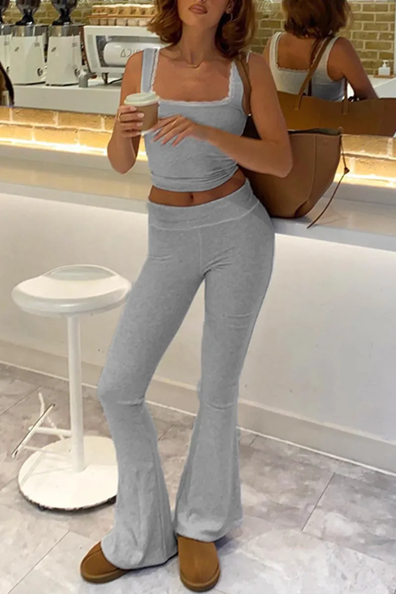 UN0147 Tank Top and Sweatpants Set