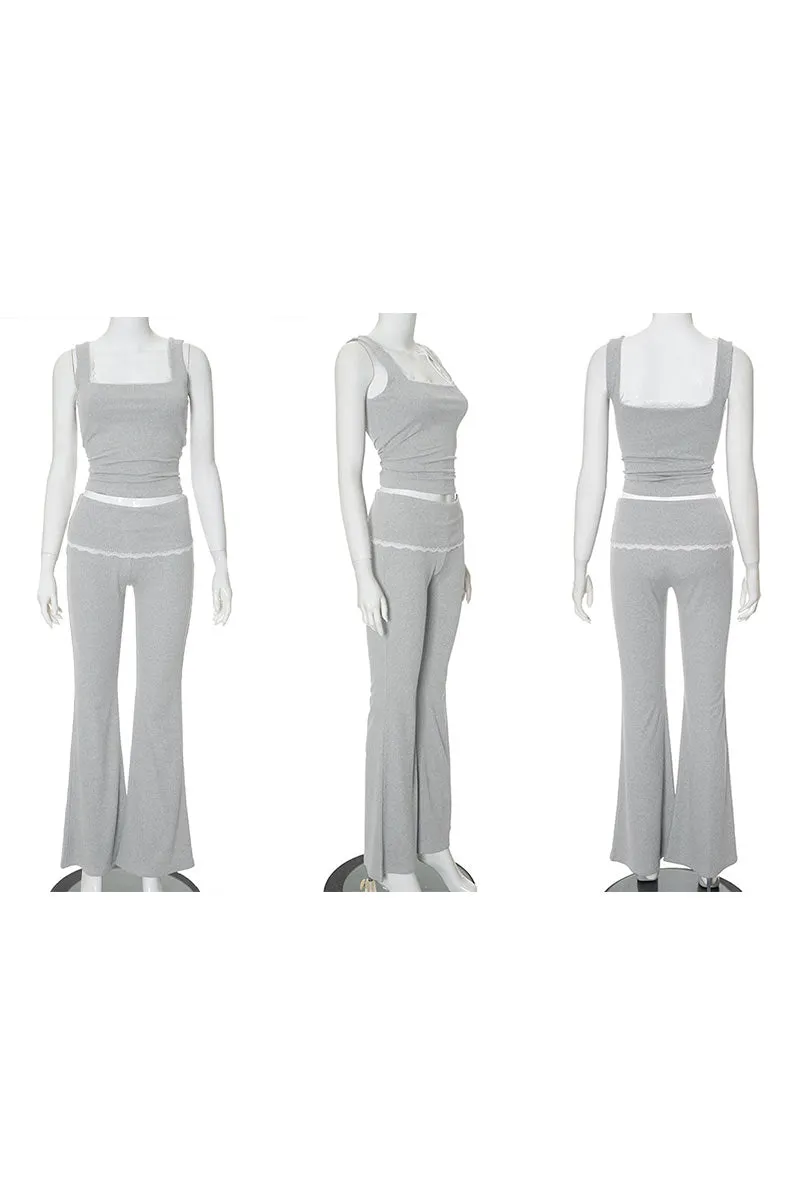 UN0147 Tank Top and Sweatpants Set