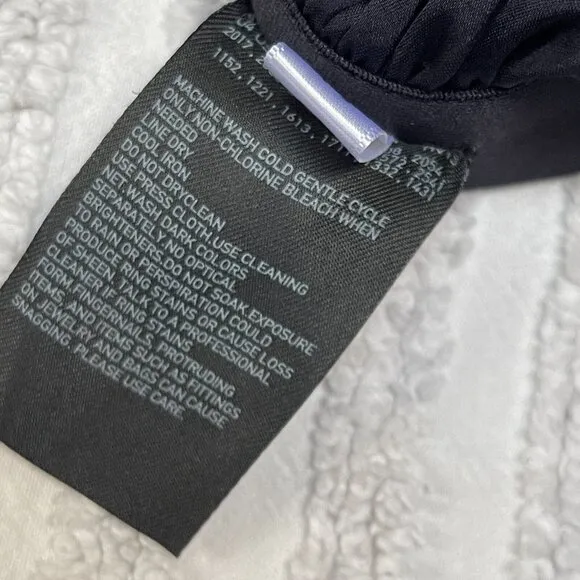 Uniqlo Womens A-Line Pleated Pull-On Midi Skirt Medium Mesh Lining Black Stretch