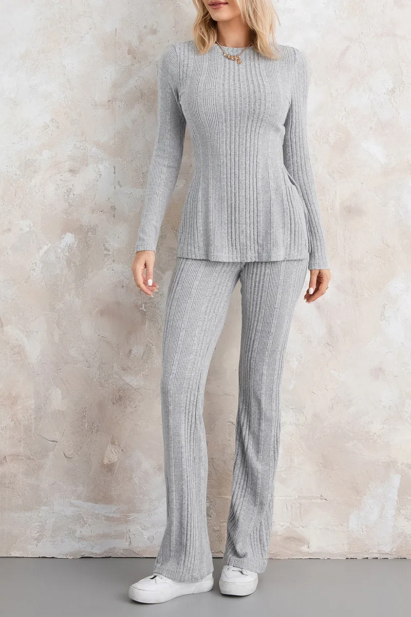 US3191 Knitted Shirt and Pants Set