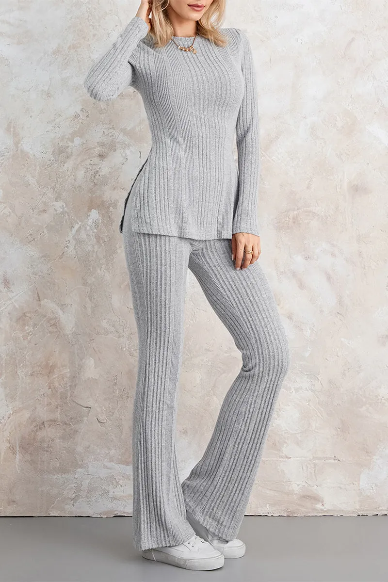 US3191 Knitted Shirt and Pants Set