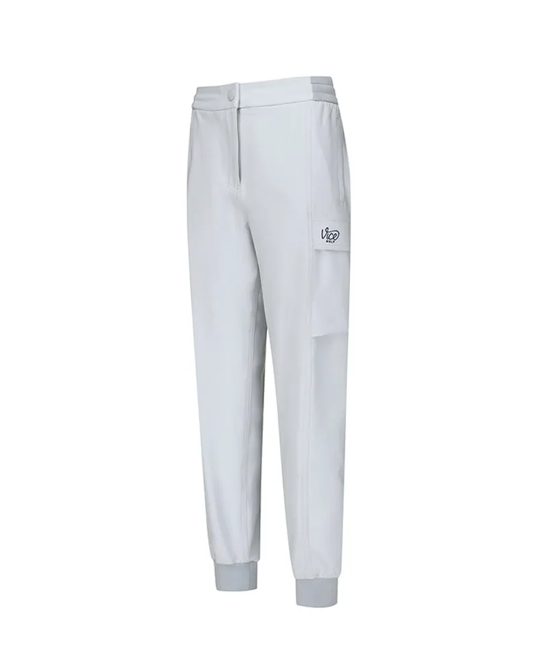 Vice Golf Atelier Women's Liberty Club Tapered Fit Jogger Pants - Light Gray