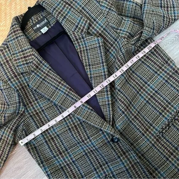 Vintage 1990’s houndstooth oversized blazer