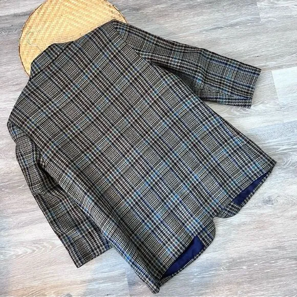 Vintage 1990’s houndstooth oversized blazer