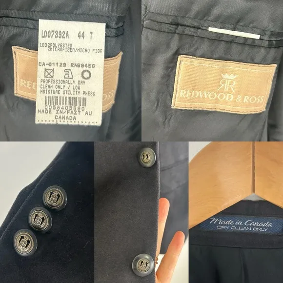 Vintage Faux Suede Black Boyfriend Oversized Blazer