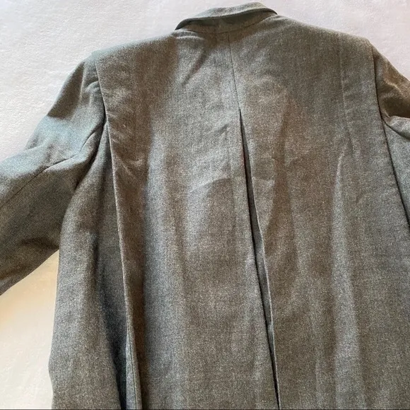 Vintage Mister Leonard Pure Virgin Wool Jacket Coat Dark Academia Gray Size 10