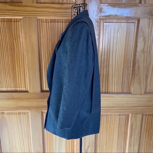 Vintage Mister Leonard Pure Virgin Wool Jacket Coat Dark Academia Gray Size 10
