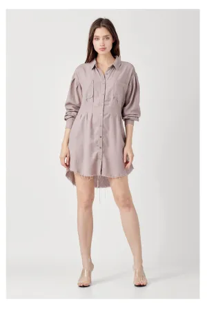 Vintage Rose Shirt Dress