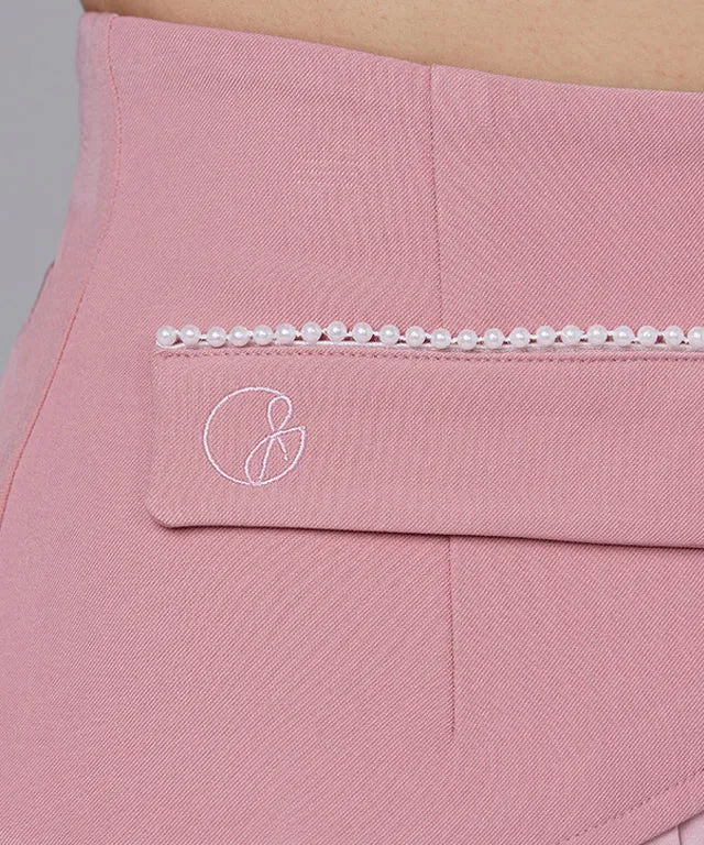 [Warehouse Sale] J.Jane Heart Shape Pleats Skirt - Pink