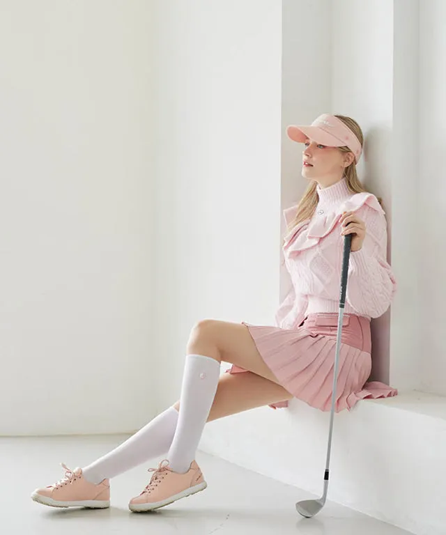 [Warehouse Sale] J.Jane Heart Shape Pleats Skirt - Pink