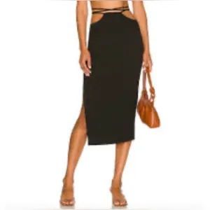 Weworewhat body-con cutout skirt with slit.