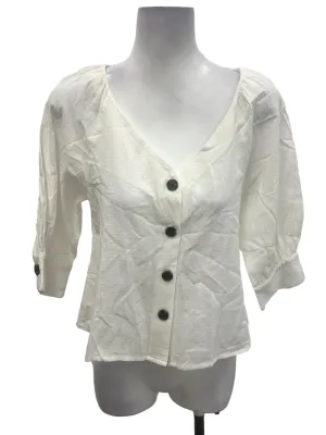 White Button Down Blouse