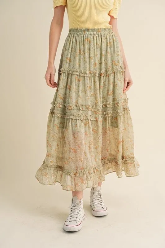 Wildflower Midi Skirt