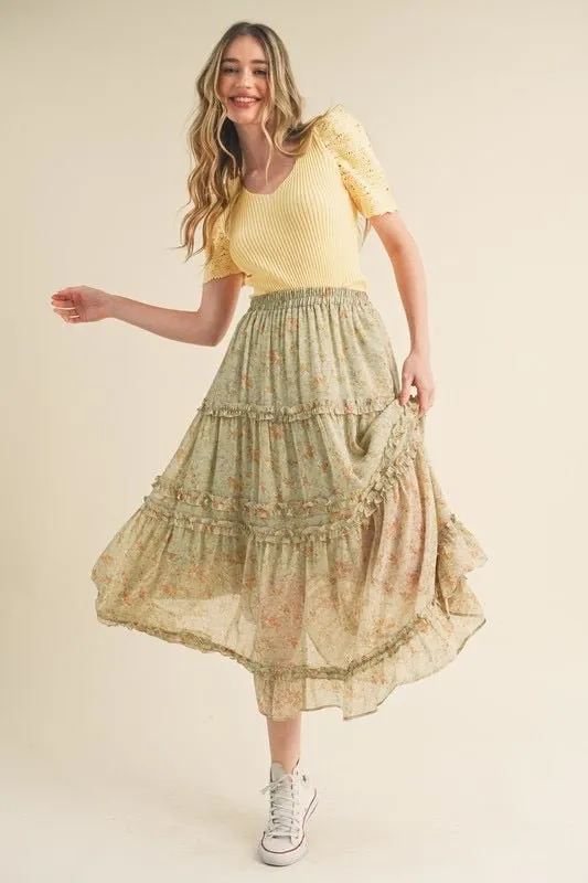 Wildflower Midi Skirt