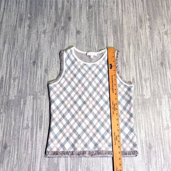 Women's etcetera Knit Set-Tank &amp; Skirt, cream, gray, taupe |Winter/Spring| Sz XS