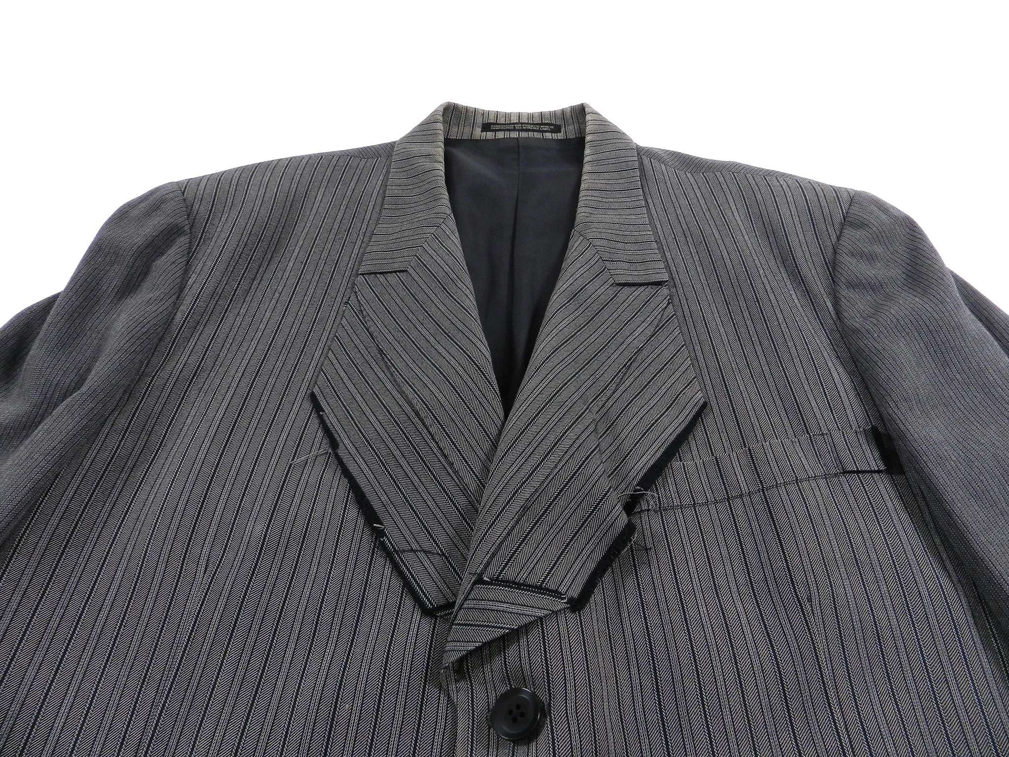 Yohji Yamamoto Vintage 90’s Grey Pinstripe Jacket - M