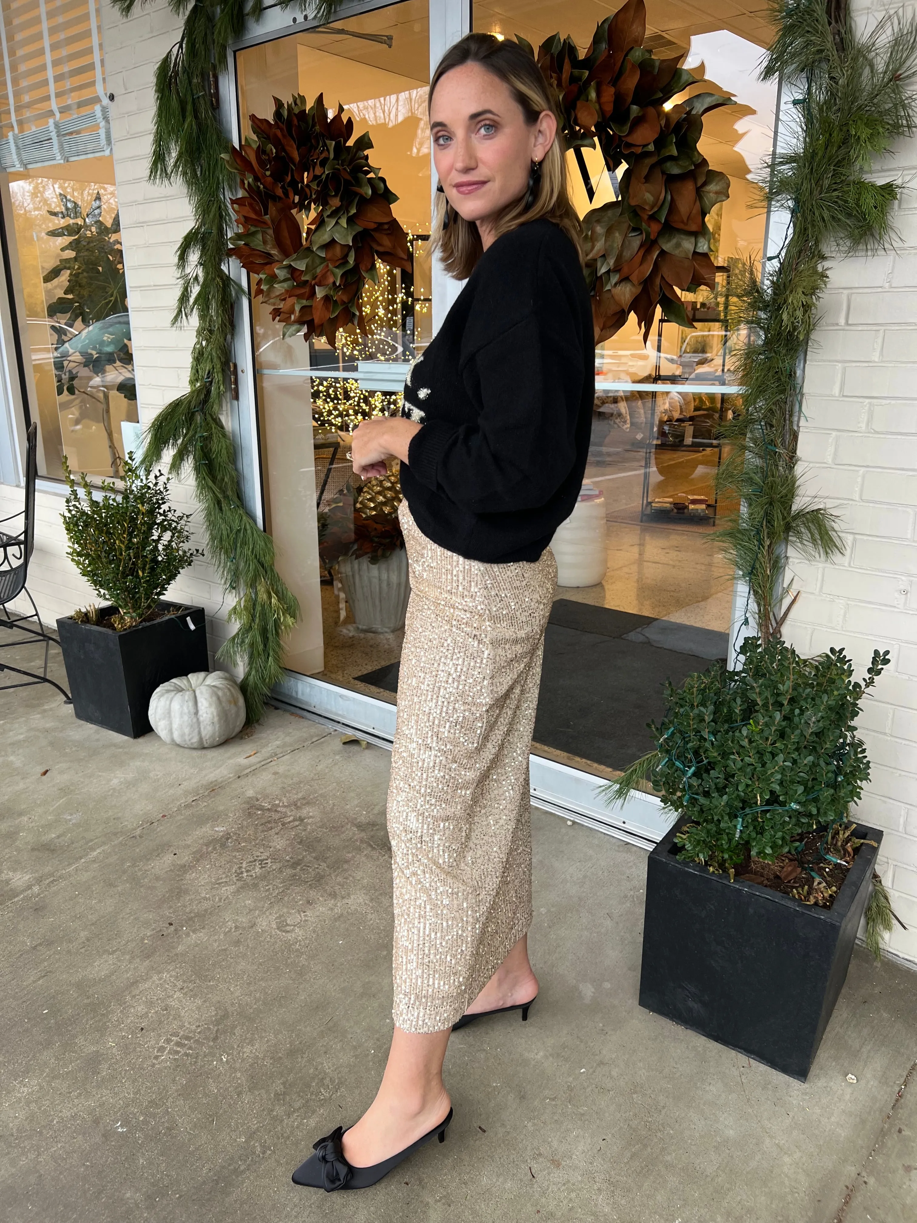 [Z Supply] Saturn Sequin Midi Skirt