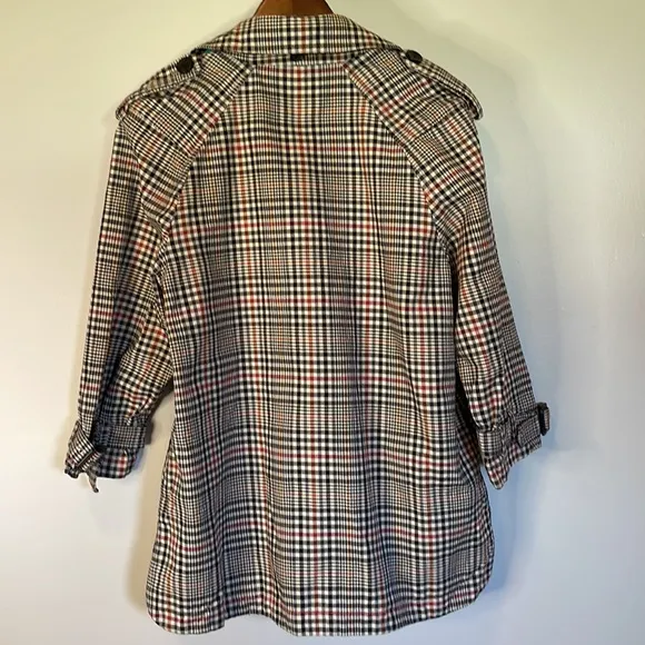 Zara Double Breasted Heritage Check Jacket Size M.