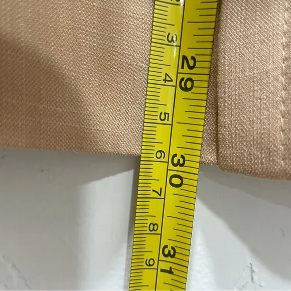 Zara Women's Large Straight Cut Blazer Tan Oversized Style Asymmetrical